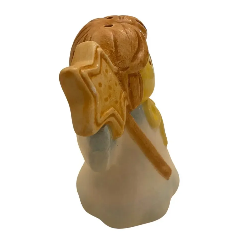 Two Vintage Ceramic Angel Girls Salt and Pepper Shakers - Christmas Table Decor